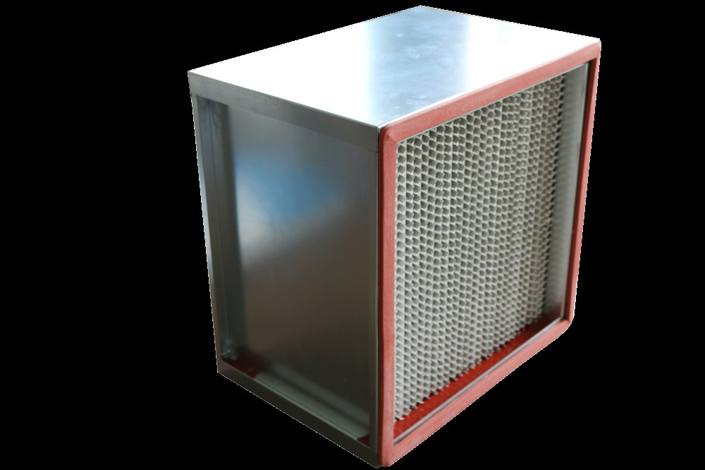 99% 0.3um plooide HEPA-Filter Aangepaste Grootte diep Op hoge temperatuur