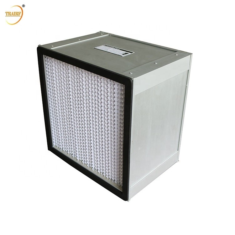 Gegalvaniseerde van de de Plooihepa Filter HEPA van het Staalkader Diepe de Doosfilter 4KG