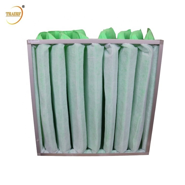 50Pa de gegalvaniseerde van de de Zakfilter van de Kaderairconditioning Filter van de de Glasvezellucht
