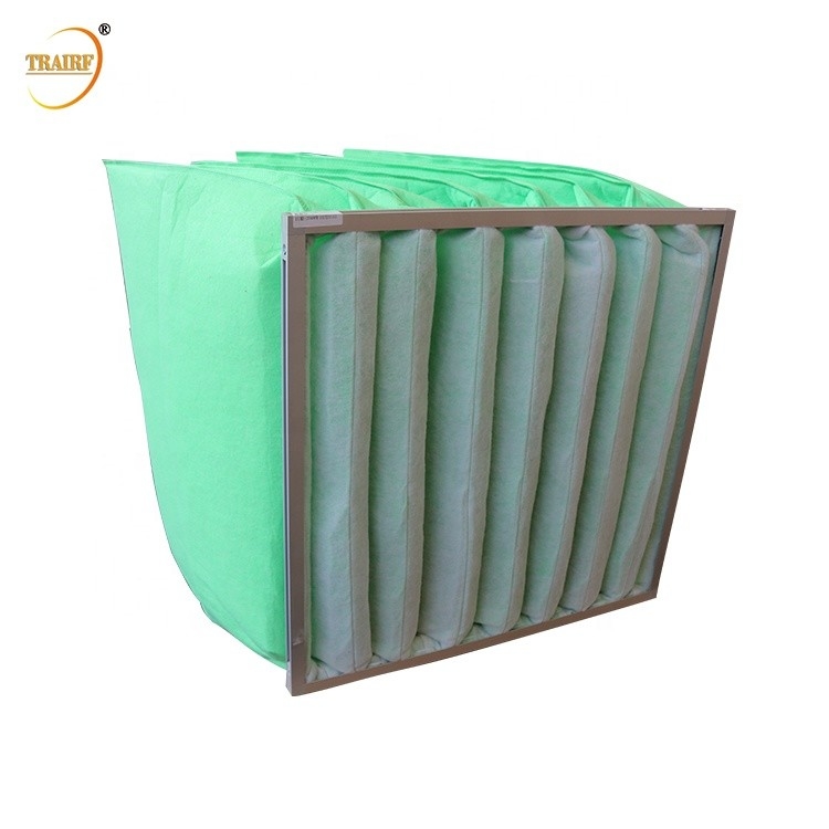 50Pa de gegalvaniseerde van de de Zakfilter van de Kaderairconditioning Filter van de de Glasvezellucht