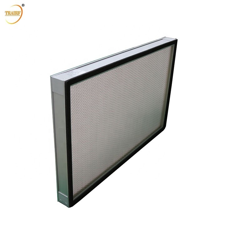 Van het de Legeringskader HEPA van het H11h12 H13 H14 U15 U16 U17 Aluminium van het de Filterfiberglas de Media HEPA Luchtfilter