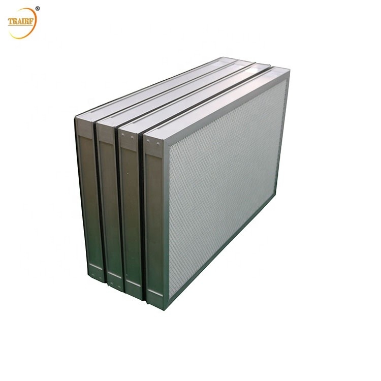 Van het de Legeringskader HEPA van het H11h12 H13 H14 U15 U16 U17 Aluminium van het de Filterfiberglas de Media HEPA Luchtfilter