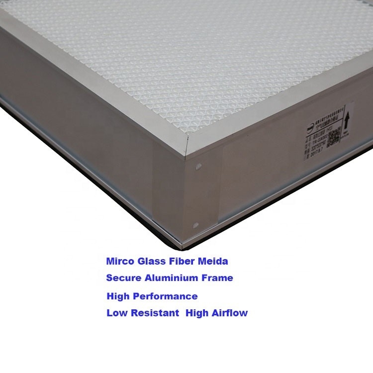 DOP 99% Glassfiber HEPA de Filterdoos EN182 van de Luchtfilter HEPA