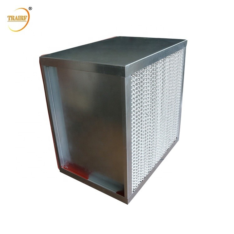 De schone Zaal HEPA Filter Op hoge temperatuur 220Pa van Filtratiesystemen