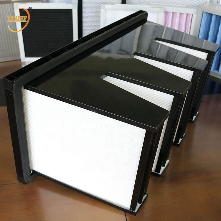 F9h10 H13 van de Micro- Vochtbestendige de Filter Glasvezelhepa V Bank