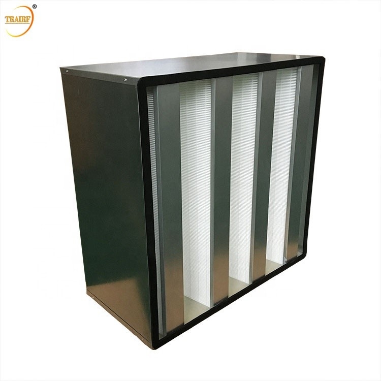 Kader V van het 0,5 Micronsf9 Metaal Bankhepa Filter voor Airconditioningssystemen
