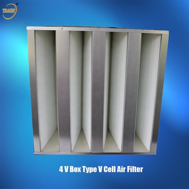 Kader V van het 0,5 Micronsf9 Metaal Bankhepa Filter voor Airconditioningssystemen
