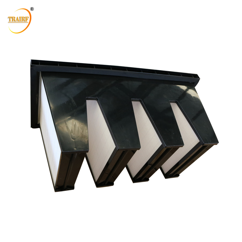 Mini Pleat V Micro- van de Bankfilter 24x12x12 Glasvezeldocument Merv 14 Luchtfilter