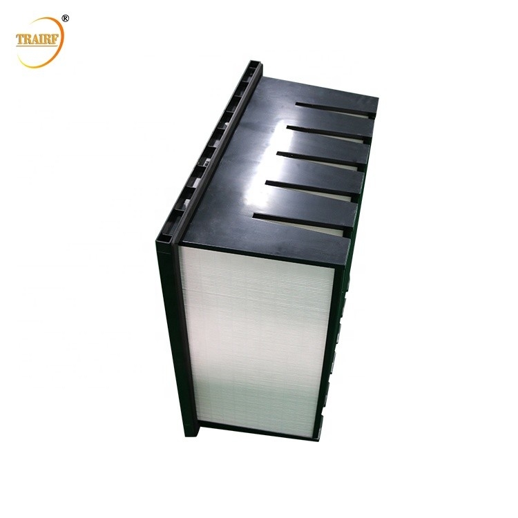 ABS Plastic het Glasmedia 24x24x12 V van Kadermicrofine de Luchtfilter van de Bankfilter HEPA