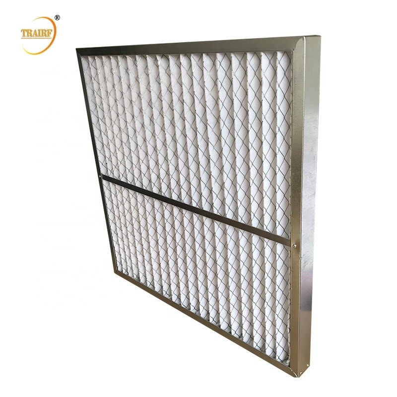 G4 de Airconditioner Geplooide Comité van het Aluminiumkader Filter 0.5micro