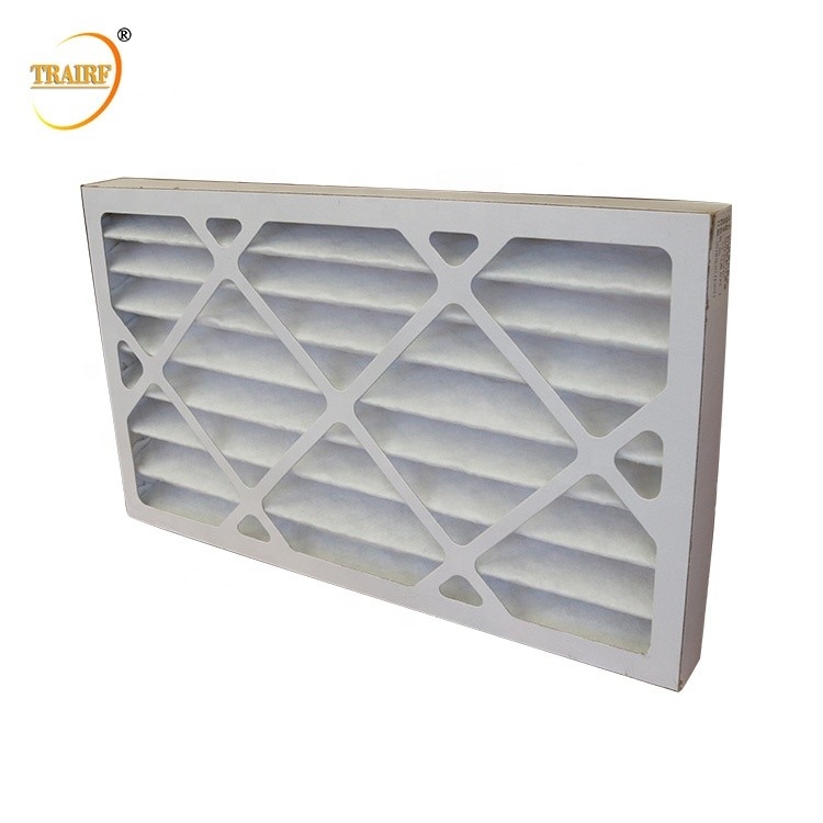 Filter van de het Filtreerpapier Geplooide Lucht van 80%RH AHU de Prevoor Airconditioner