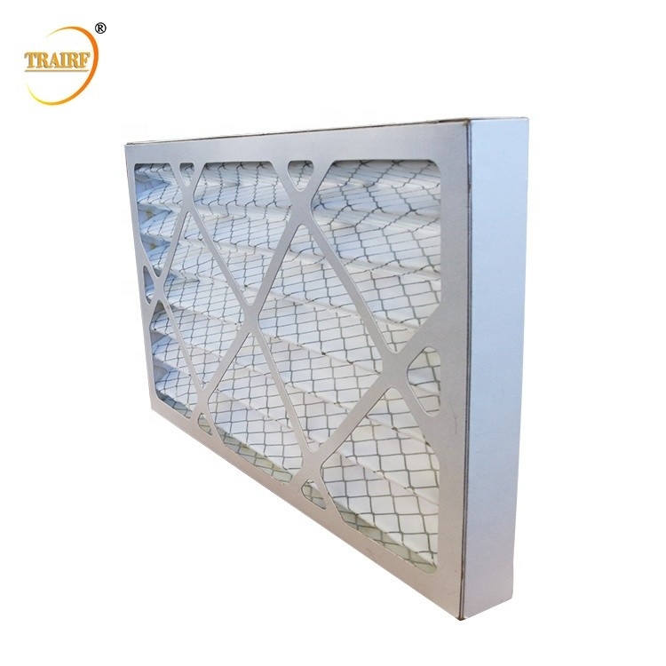 Filter van de het Filtreerpapier Geplooide Lucht van 80%RH AHU de Prevoor Airconditioner