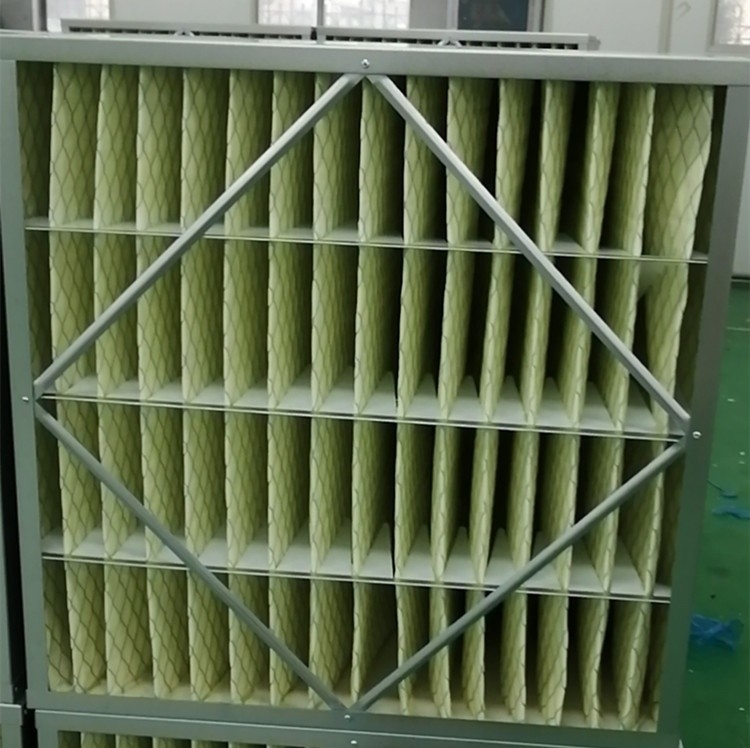 De gegalvaniseerde Kader Geplooide van de de Luchtfilter van F7 HVAC Capaciteit van de het Stoflading Hoge