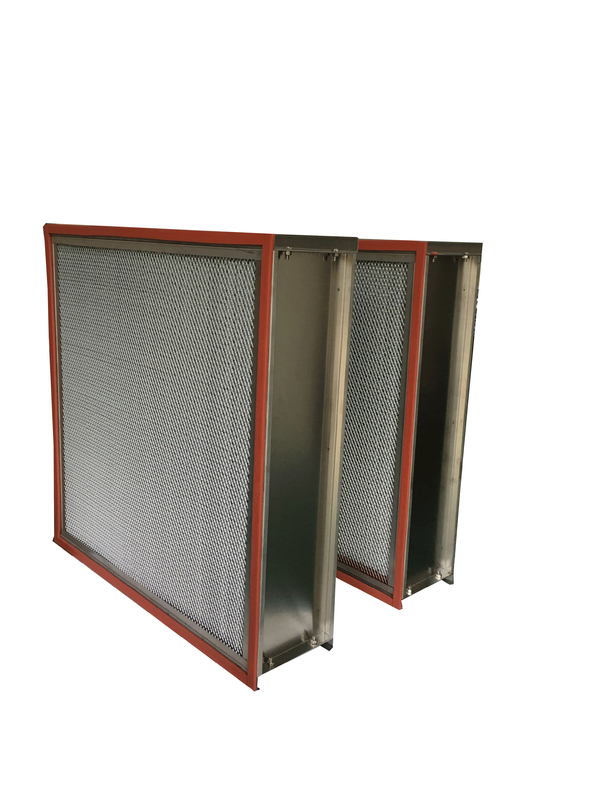 De gegalvaniseerde HEPA Filter Op hoge temperatuur van 0.3um voor Oven Equipment