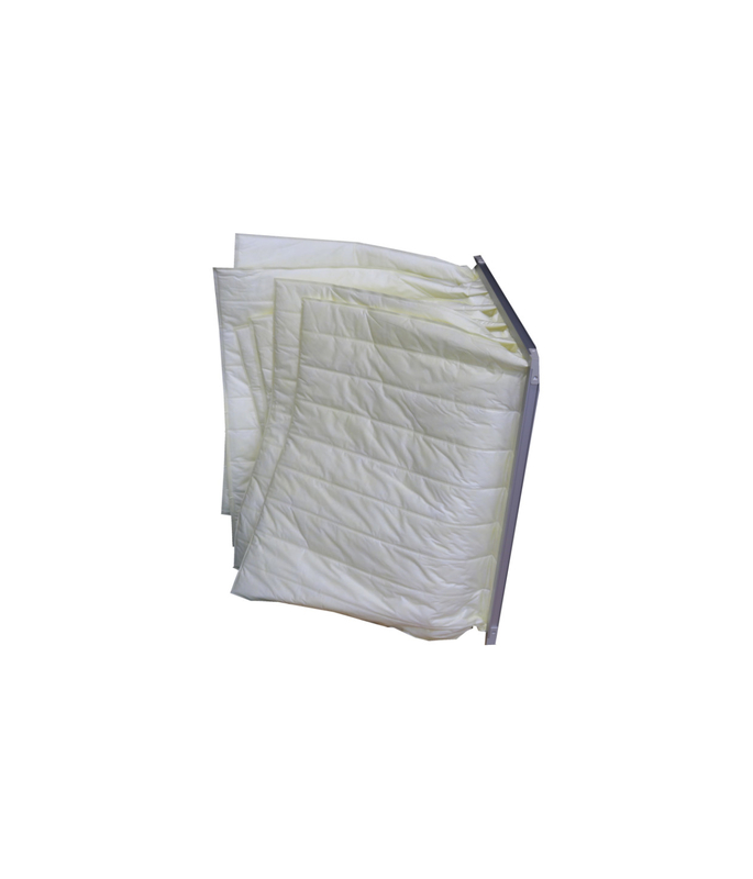 Van de het Kader de Middelgrote Efficiency van de aluminiumlegering Filter van de de Zaklucht F8 voor het Systeem van de de Industrieventilatie