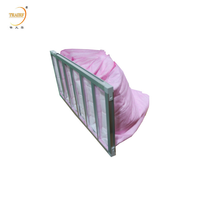 Filtratie van zakfilter Aluminiumframe Pocket Air Filter voor HAVC-systeem
