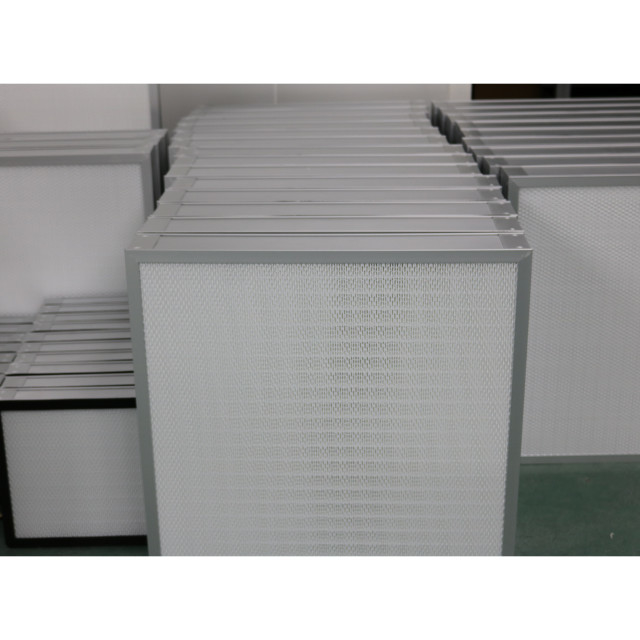 H13 H14 Efficiëntie Mini Pleat Hepa luchtfilter voor ventilatiesysteem of laminaire stroomafvoer