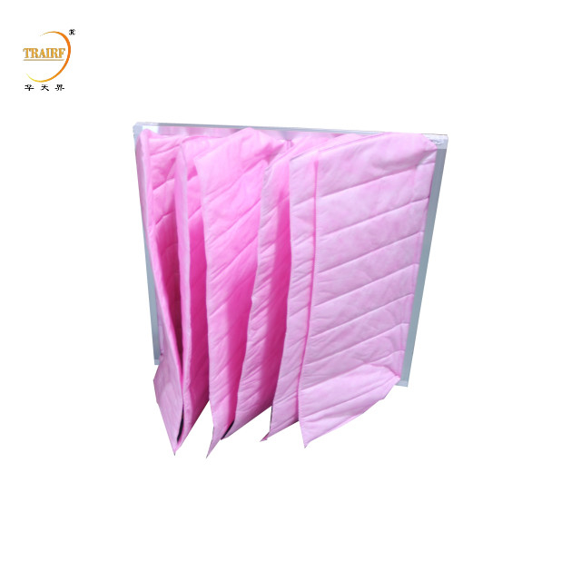 F8 Efficiëntie Pocket Air Filter Nieuw Composite Nonwoven Stof HVAC Pocket Filter