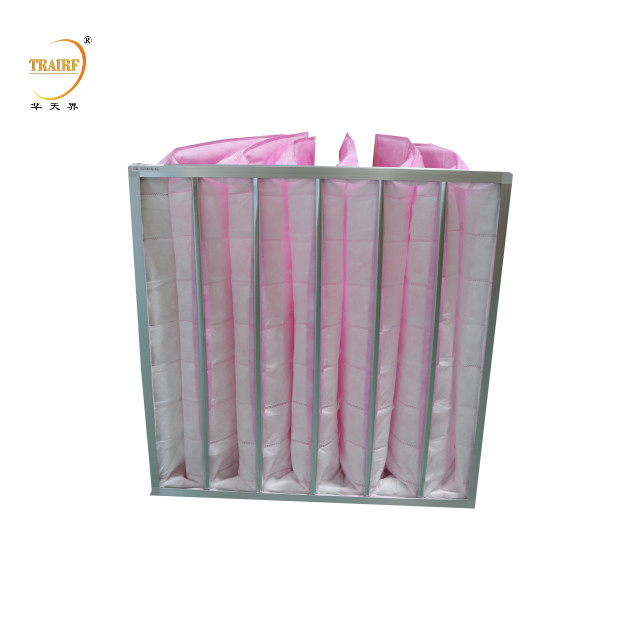 F8 Efficiëntie Pocket Air Filter Nieuw Composite Nonwoven Stof HVAC Pocket Filter