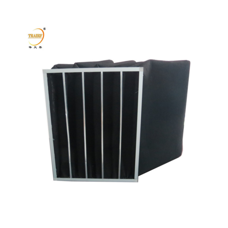 Ventilatie van het sproeihuis Geactiveerd koolstof zakluchtfilter voor een filtereenheid voor de ventilator van de schoonkamer