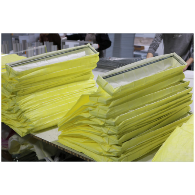 Pocket synthetische vezel industrieel luchtfilter 6 Pockets Pocket media