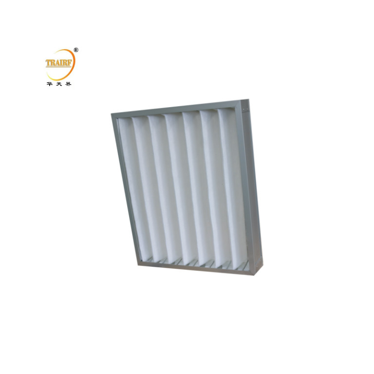 G3 G4 Vervangingspaneel AHU met gevlegd voorfilter met aluminium of gegalvaniseerd frame