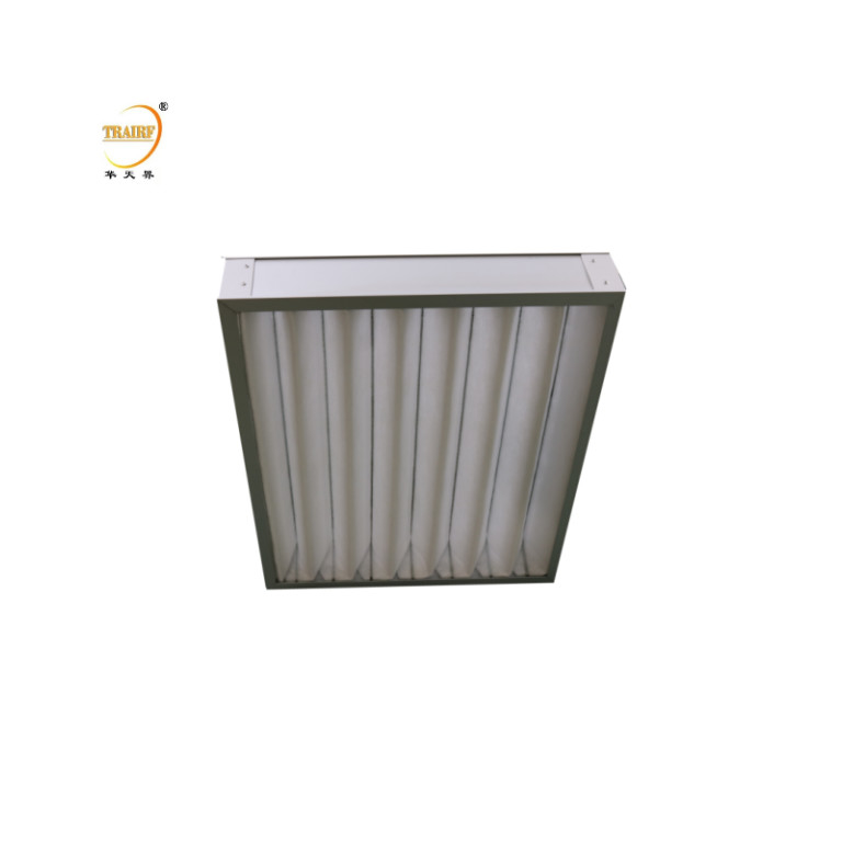 G3 G4 Vervangingspaneel AHU met gevlegd voorfilter met aluminium of gegalvaniseerd frame