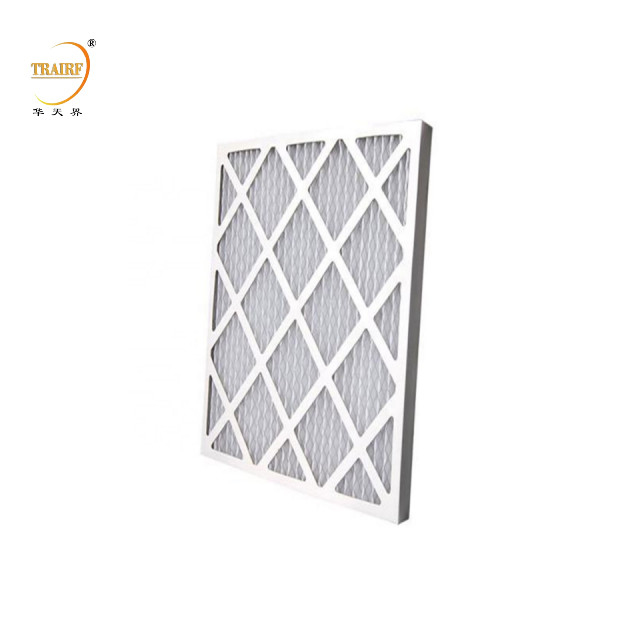 Kartonnen frame Merv Pleated HVAC AC Oven Pre Air Filter Op maat gemaakt Wasbaar
