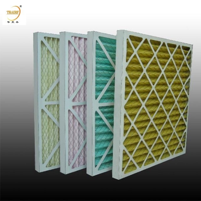 Primary Filtration Cardboard Air Filter voor ventilatiesysteem