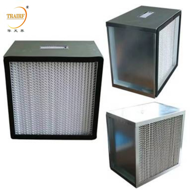 Aluminiumframe Mini Pleated Panel HEPA Filter H10 H11 H12 H13 Laminar Flow Hood Hepa Filter