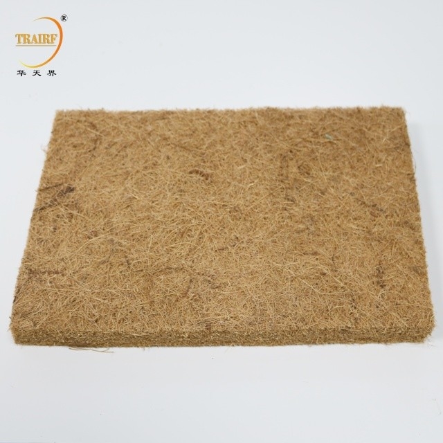 Hoogwaardige geelbruine fabriek Kokosnoten Coir Air Filter Natuurproduct voor verfbooth sproeikamers